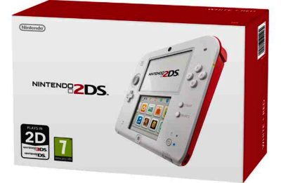 Nintendo 2DS Console - White and Red